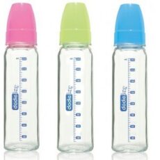 Dodie Biberon Verre Evolution+ col étroit 240ml choix de couleurs parapharmacie marrakech en ligne Maman Bébé